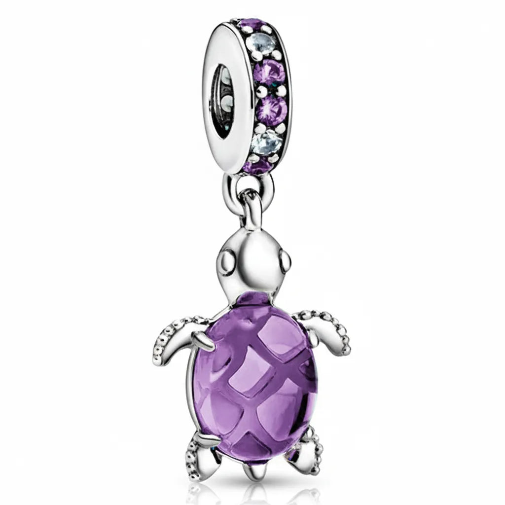 Berloque Tartaruga Banhados em Prata