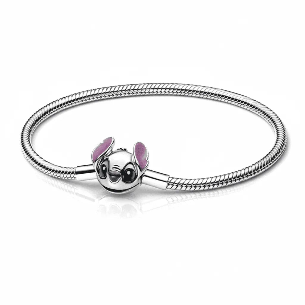 Pulseira Pandora Stitch Banhado em Prata
