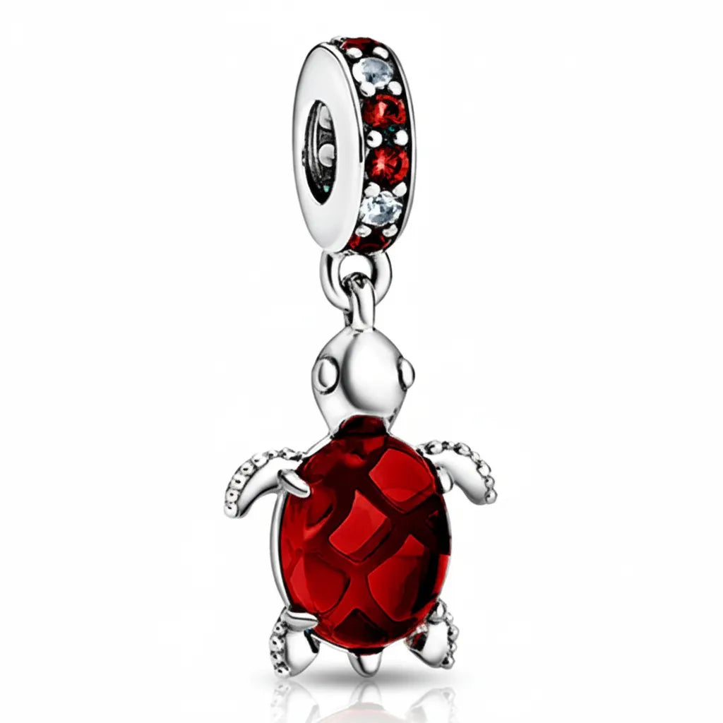 Berloque Tartaruga Banhados em Prata