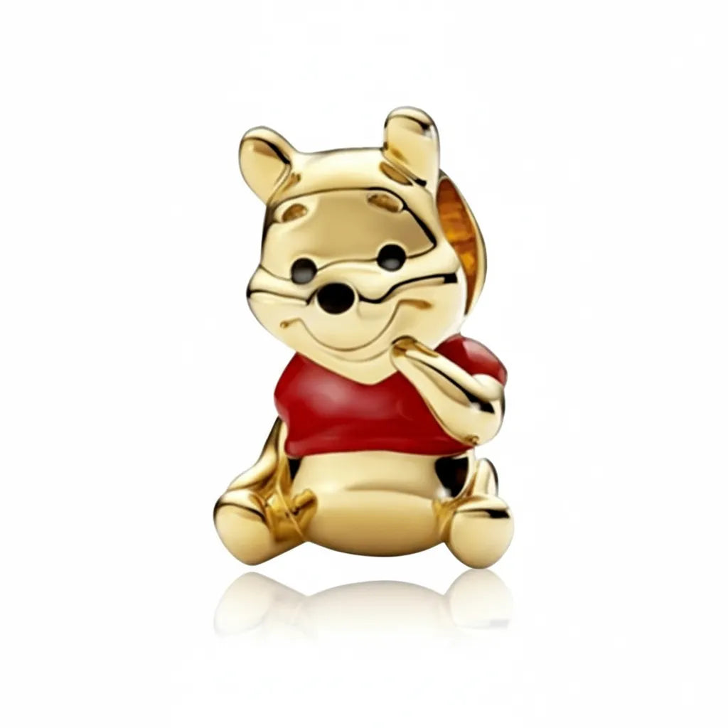 Berloque Ursinho Pooh Banhado em Prata