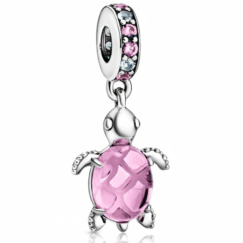 Berloque Tartaruga Banhados em Prata