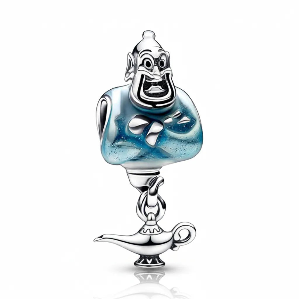 Berloque Gênio da Lâmpada Banhado em Prata