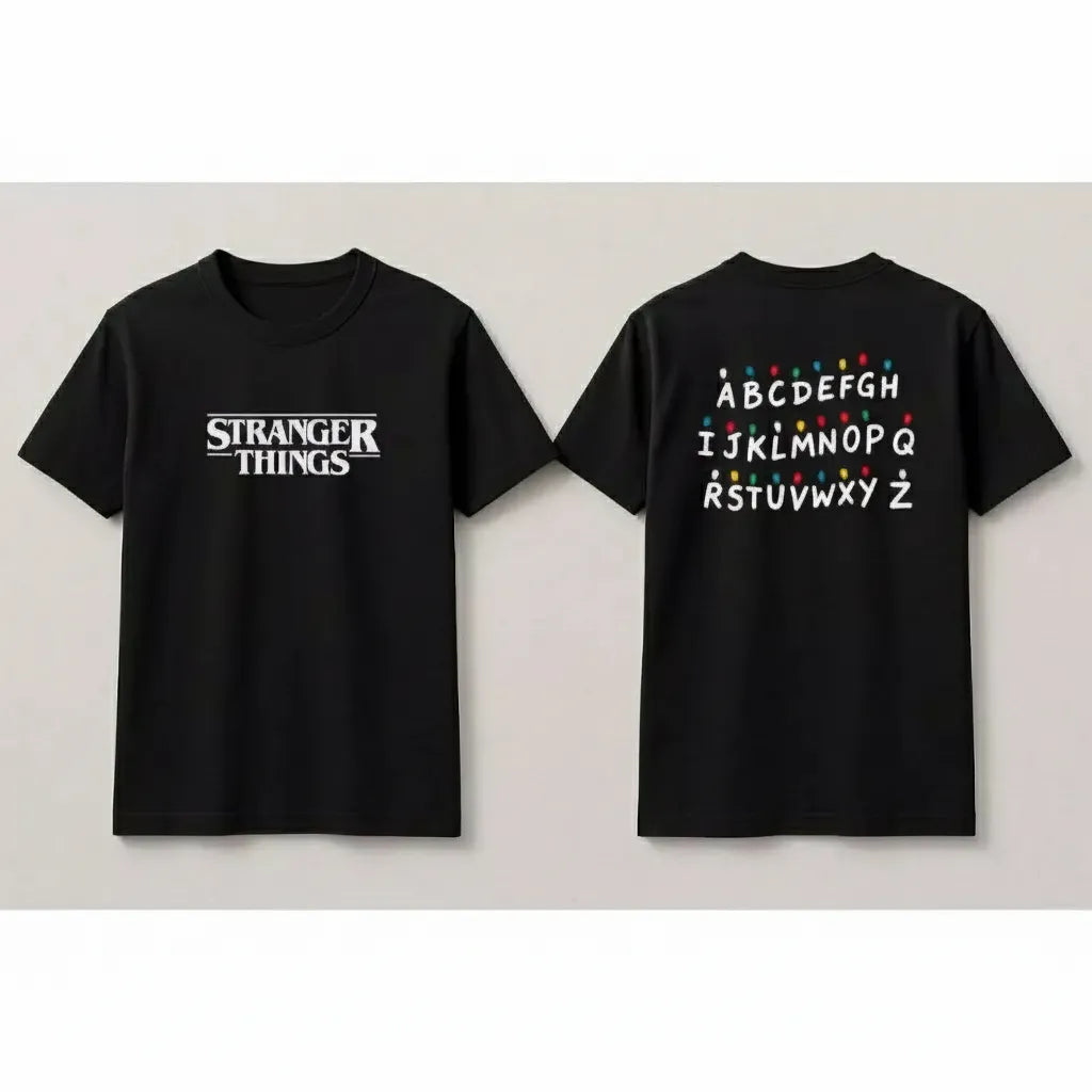 Camiseta Streetwear T-shirt Estampada Personalizada Stranger Things