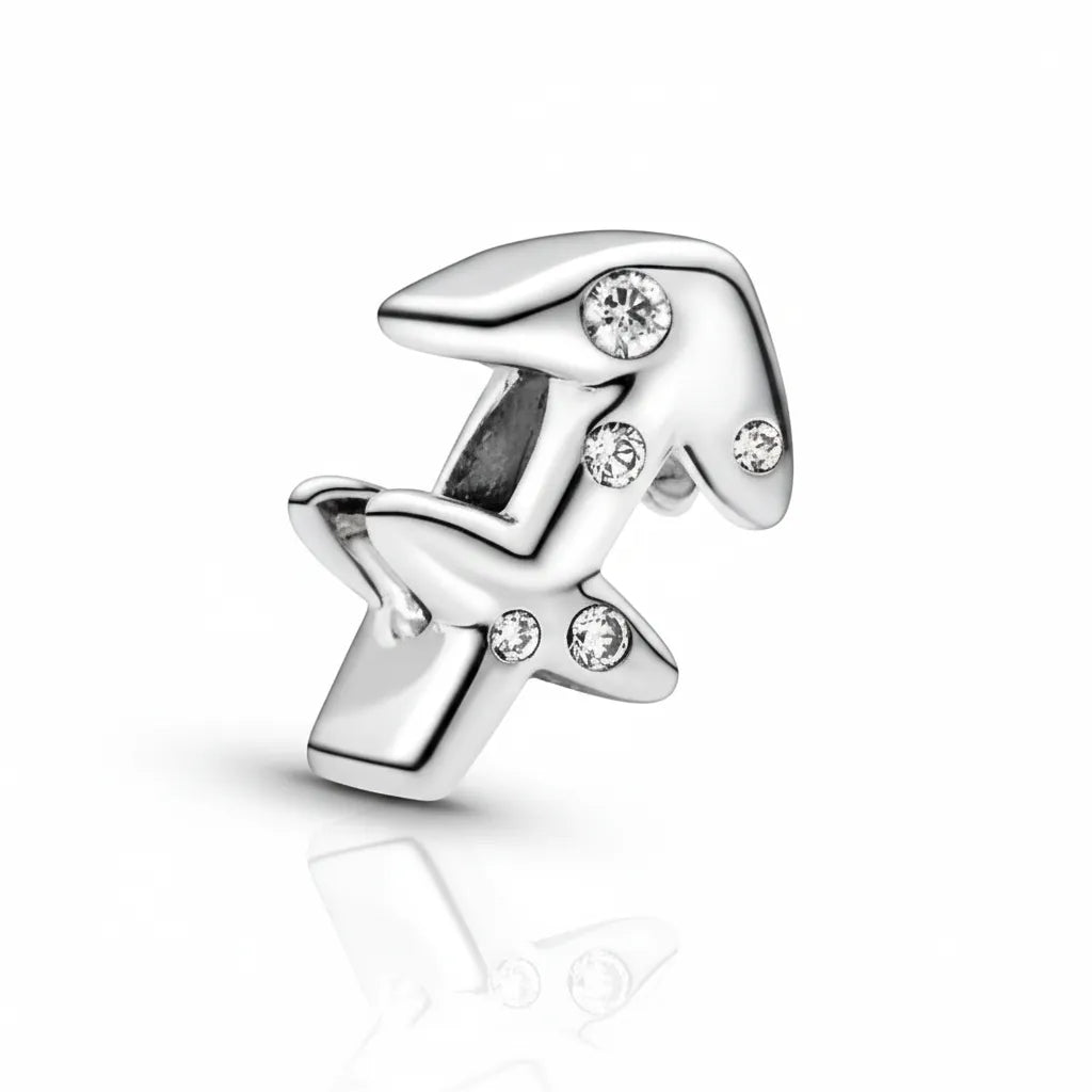 Berloque Sagitário Banhado em Prata