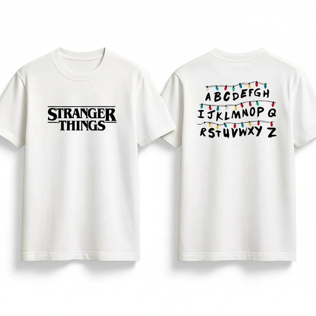 Camiseta Streetwear T-shirt Estampada Personalizada Stranger Things