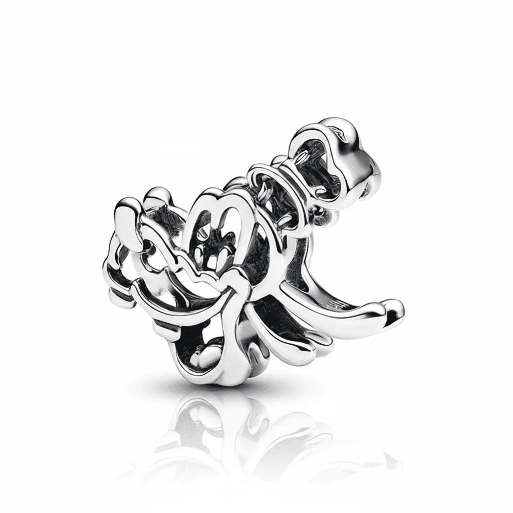 Berloque Pateta em Prata 925