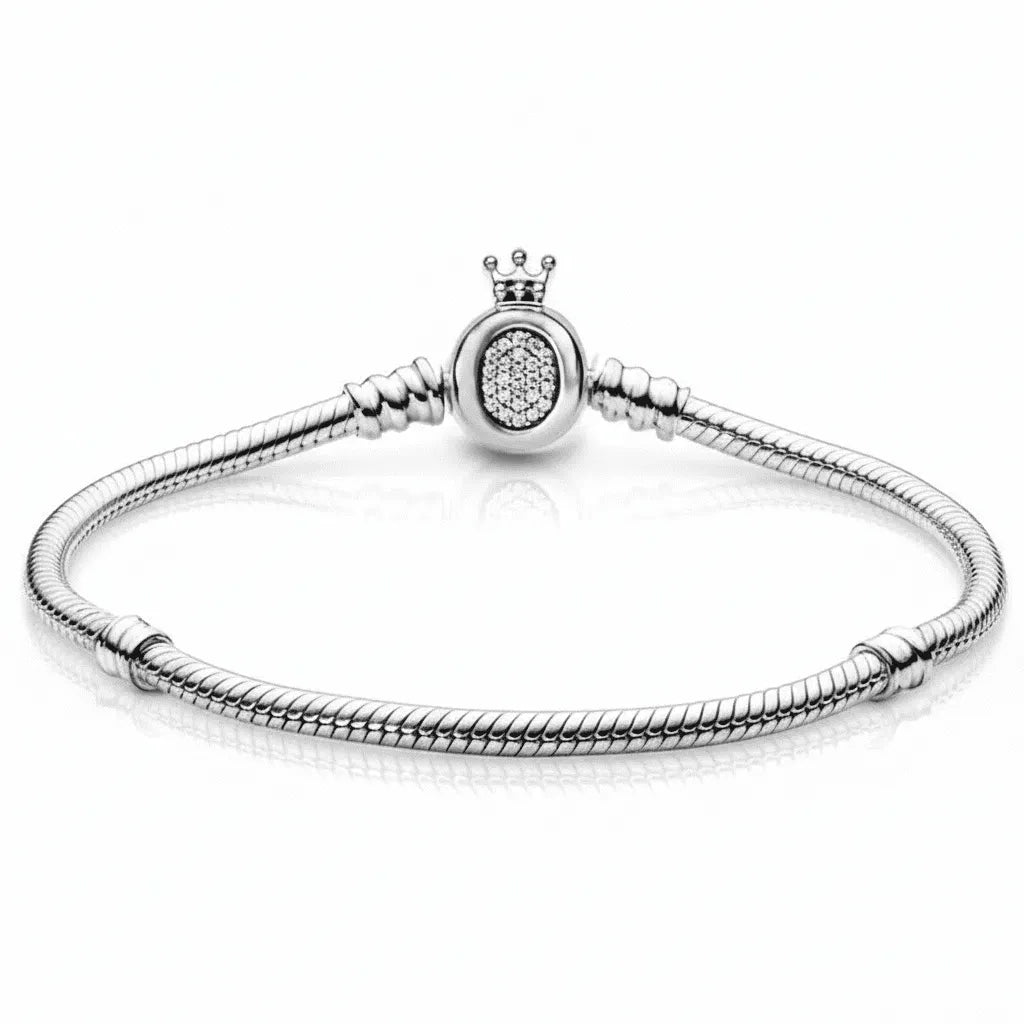 Pulseira Pandora Crown Banhado em Prata