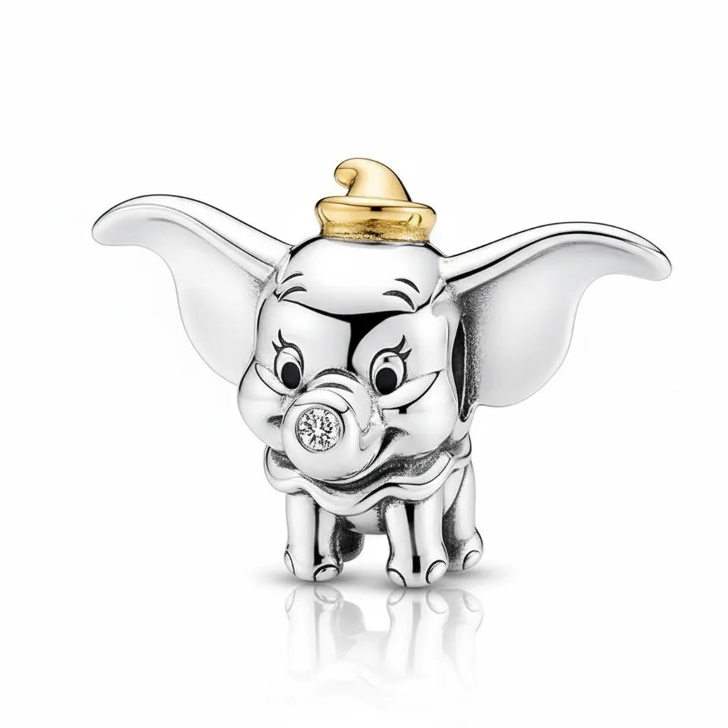 Berloque Dumbo Banhado em Prata