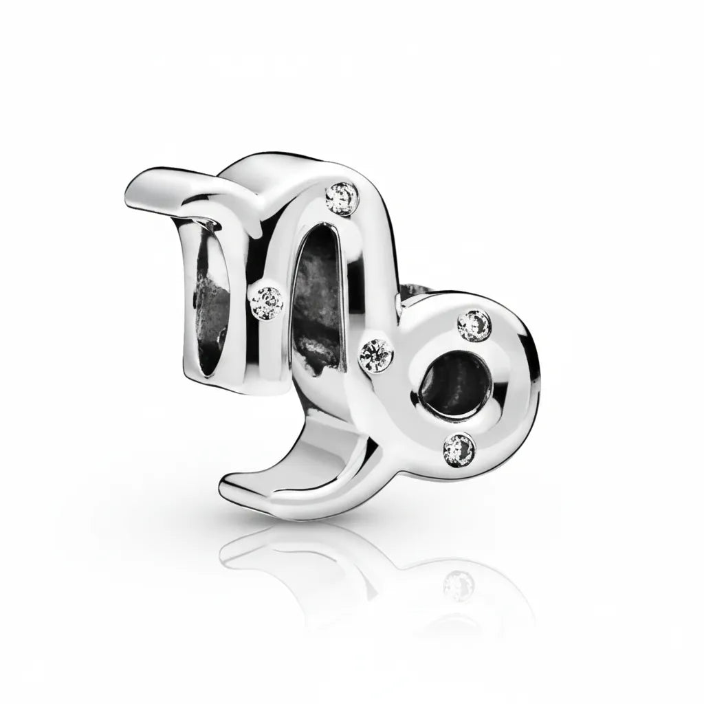 Berloque Capricôrnio Banhado em Prata