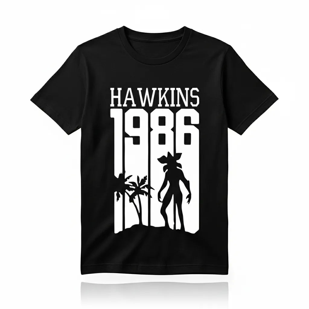 Camiseta Hawkins Demogorgon Stranger Things 5º Nova Temporada