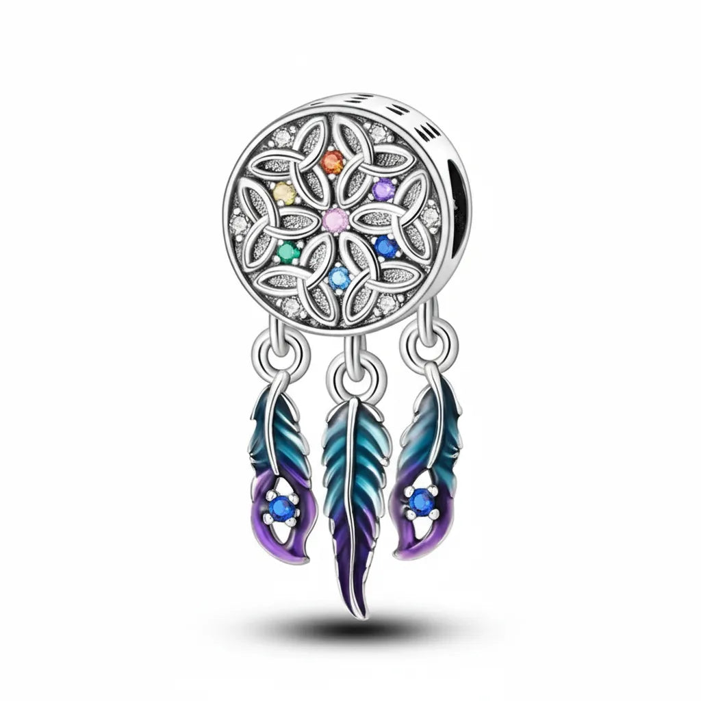 Berloque Filtro dos Sonhos Banhado em Prata