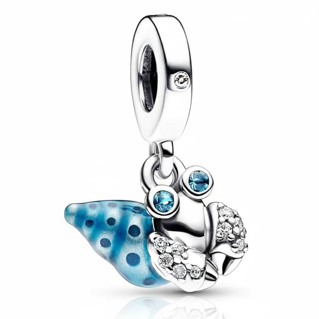 Berloque Concha Banhados em Prata