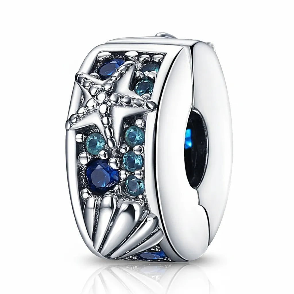 Berloque Star Banhado em Prata