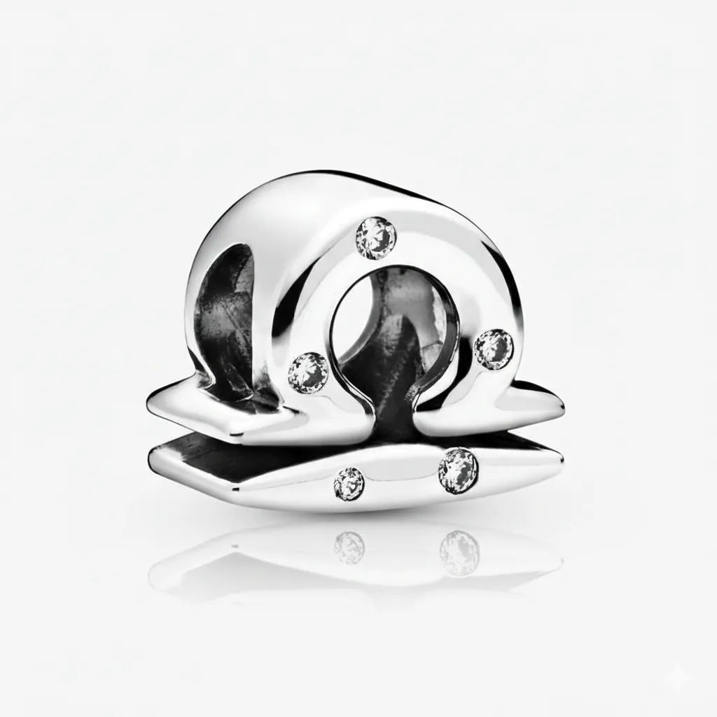 Berloque Libra Banhado em Prata