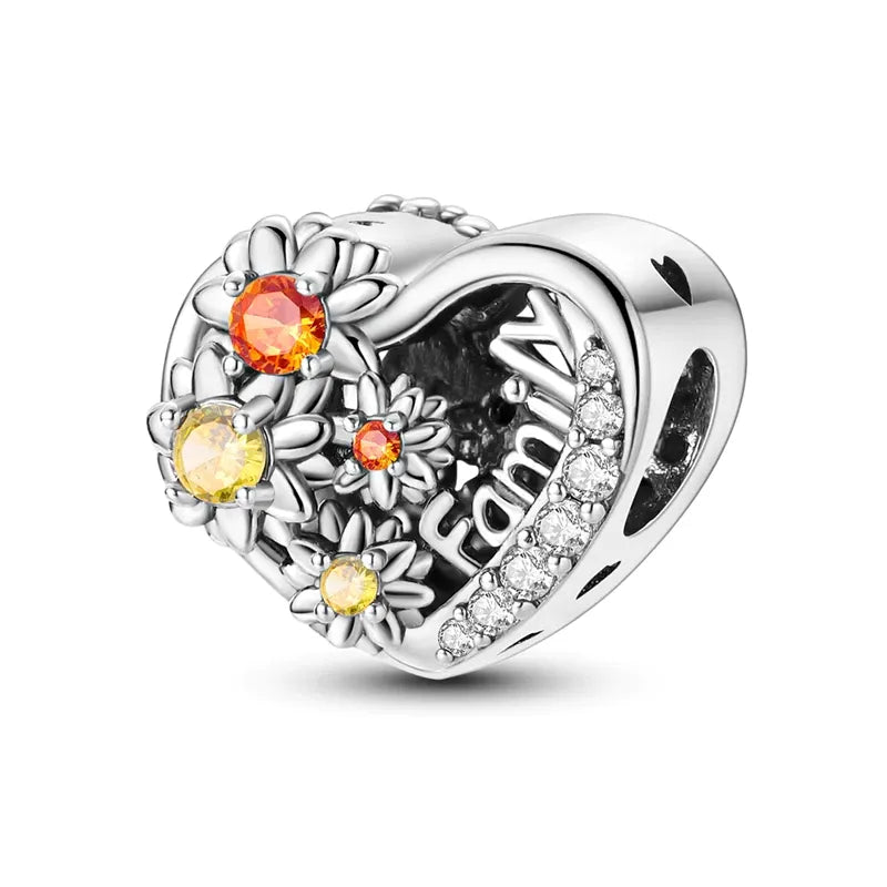 Berloque Family Banhado em Prata